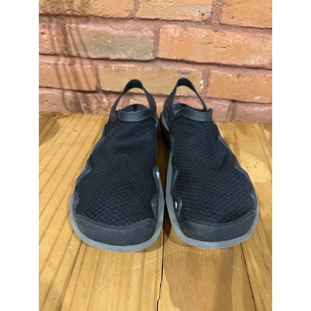Crocs Men's 8 Swiftwater Mesh Wave Black‎ Sandals Slides Water Boat Beach Shoes